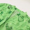 thumbnail image 5 of Women's Casual Tennis Dress for Everyday Wear Button Front Sleeve Loose Print with Comfortable Fit for Women’s V Plus Size Green S, 5 of 7