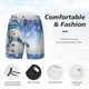 thumbnail image 3 of Fotbe Christmas Snowman In The Snow Traje de Baño para Hombre – Shorts de Natación de Secado Rápido con Forro y Bolsillos-3X-Large, 3 of 6