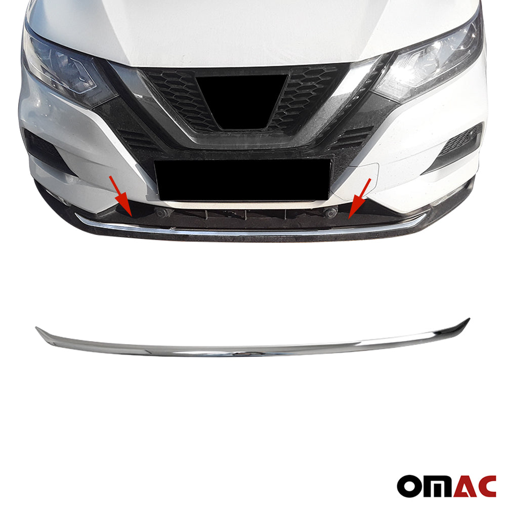 Front Bumper Streamer Strip Styling Trim Steel For Nissan Rogue Sport