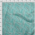 thumbnail image 4 of oneOone Polyester Spandex Dusty Teal Green Fabric Tropical Leaf With Dot Sewing Fabric By The Yard Printed Diy Clothing Sewing Supplies 56 Inch Wide, 4 of 4