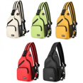 thumbnail image 2 of Women Small Backpack 2023 Casual Girls Chest Bag with Earphone Hole Travel Backpack Multi-Functional Rucksa PDM, 2 of 5