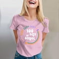 thumbnail image 2 of Delayuji 100 Days of School Shirt Women Teacher Tshirts Happy 100Th Days Shirt Celebration Appreciation Pink L Polyester,Spandex Short Sleeve Shirts for Women, 2 of 5