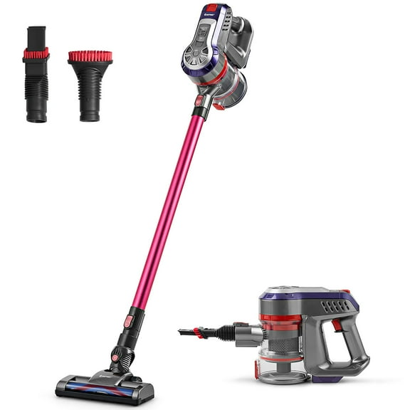 Costway 16KPa Cordless Vacuum Cleaner 6-in-1 Handheld Stick Vacuum Rechargeable Battery