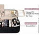 thumbnail image 3 of Large Makeup Bag Organizer,Double-Layer Travel Cosmetic Case with Acrylic Mirror,Makeup Train Case with Adjustable Dividers ,Black, 3 of 5