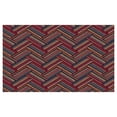 thumbnail image 4 of Ethnic Ceramic Toothbrush Holder, Classical Knitting Pattern Image Autumnal Colors Herringbone Zigzag Stripes, Decorative Versatile Countertop for Bathroom, 4.5" X 2.7", Multicolor, 4 of 4