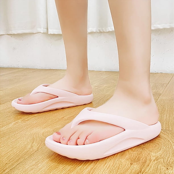 Pareja Mujer Chanclas ortopédicas Soporte de arco Sandalias de tanga suave Zapatillas Wmkox8yii ytu10749