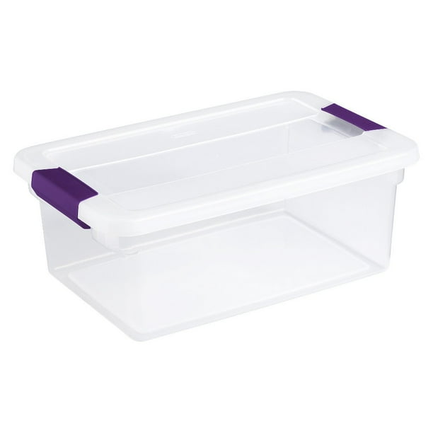 Sterilite 17531712 15Quart ClearView Latch Box Storage Tote Container