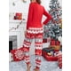 thumbnail image 3 of Conjunto de pijama navideño para mujer, camiseta con estampado de letras de manga larga y pantalones con estampado de alces, ropa de dormir, 3 of 4