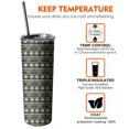 thumbnail image 6 of 20oz Black Buffalo Geometric Pattern Skinny Tumblers Stainless Steel Tumbler with Lid and Straw,Vacuum Insulated Double Wall Travel Tumbler Cups with Cleaning Brush for Coffee,Tea, 6 of 6