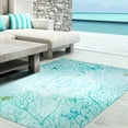 thumbnail image 2 of Home Decorative Indoor Accent Rug Coral Sea Aqua - 20" X 30", 2 of 2