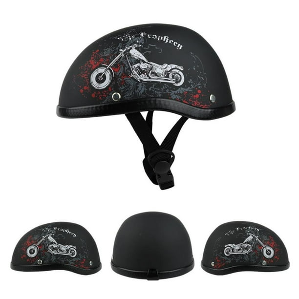 Medio Casco De Motocicleta Vintage Casco Retro Scooter Resistente Medio Casco De Verano matsuzay VI011957-06