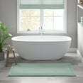 thumbnail image 4 of 100% Cotton Tufted 3000 GSM Reversible Bath Rug 24x72" Green Ultra Plush Dense Machine Washable Long Bathroom Rug Runner, 4 of 14