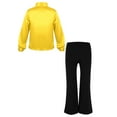thumbnail image 2 of YONGHS Kids Boys Sequins Latin Jazz Disco Modern Dance Outfits Shirts with Pants Sets Gold 6, 2 of 5