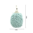 thumbnail image 3 of hengsof 2pcs Hedgehog Chenille Hand Towel Cute Hanging Hand Wipe Ball Hand Towel Thickened Absorbent Hangable Multifunctional Hand Towel, 3 of 8