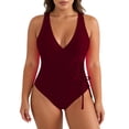thumbnail image 2 of Yievot Plus Size One Piece Swimsuits for Women Tummy Control Modest Bathing Suit Shapewear Swimwear, 2 of 8