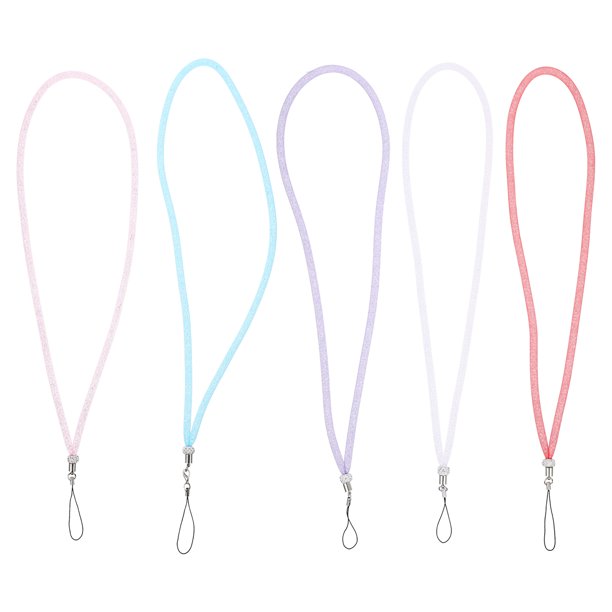5pcs PELIGADO DE COLLA CRISTAL Teléfono Capante de teléfono móvil Conedero Pendiente de telefonía móvil Lanyard