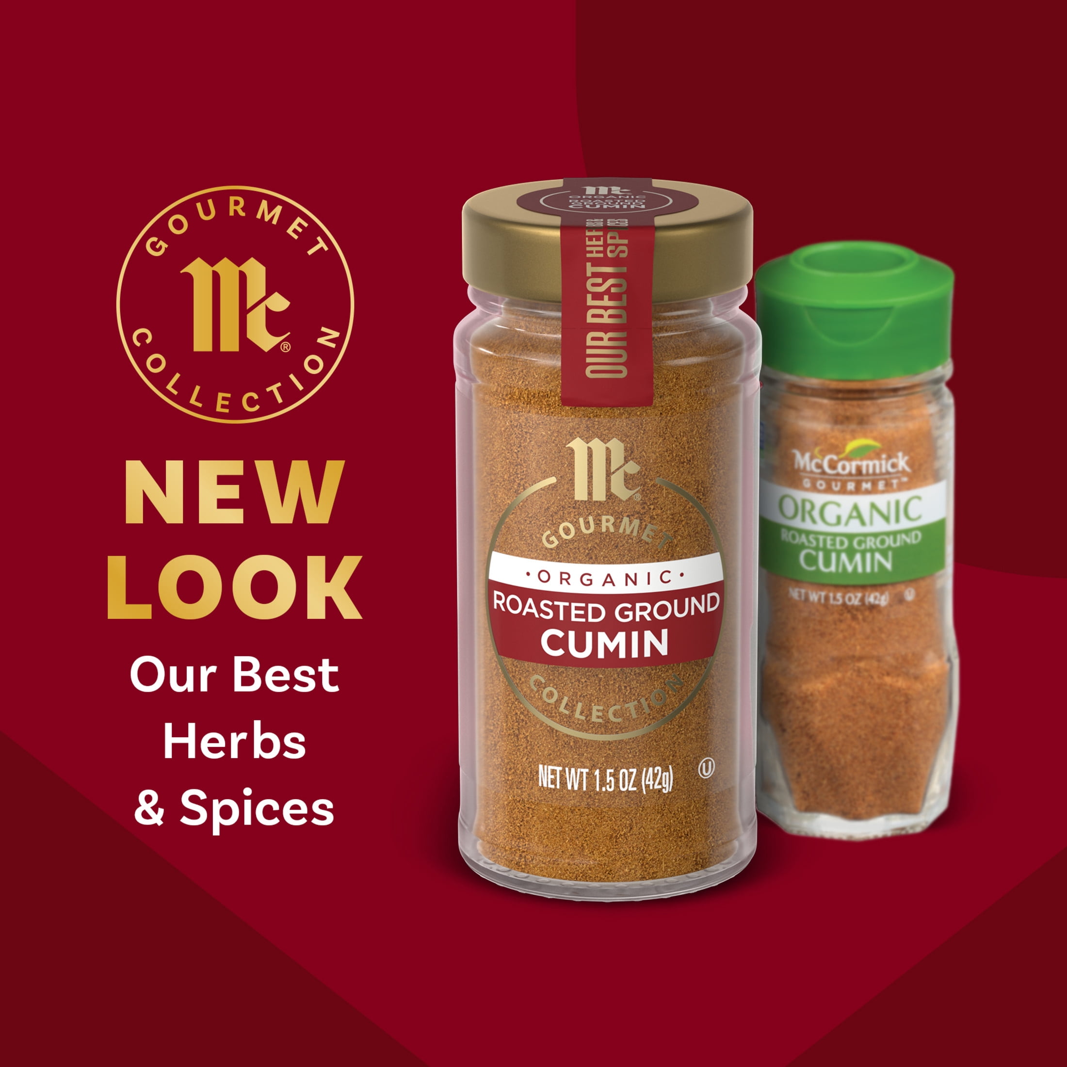 McCormick Gourmet Organic Roasted Ground Cumin, 1.5 oz Bottle