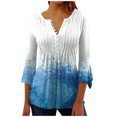 thumbnail image 1 of Ichuanyi liquidación femenina moda impresas impresas cascas en v con cuello corto cubo de camisetas sueltas de manga suelta ICHUANYI WER202308214715, 1 of 4
