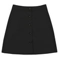 thumbnail image 4 of EDFBUYKRS Female Skirts High Waisted Skirt Long Maxi Womens Corduroy Dress Autumn/Winter High Waist Buckle A Line Short Mini Dress Strap Pocket, 4 of 5