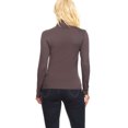thumbnail image 4 of Women's Casual Solid Long Sleeve Fitted Turtleneck Sweater Top, 4 of 5