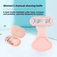 thumbnail image 2 of Manual Women's Razor with 6-Layer Blades for Smooth Shaving of Underarms, Legs & Intimate Areas - Includes Portable Small Shell-Shaped Storage Case, Yellow Color, Domestic Brand Quality, Ideal for, 2 of 4