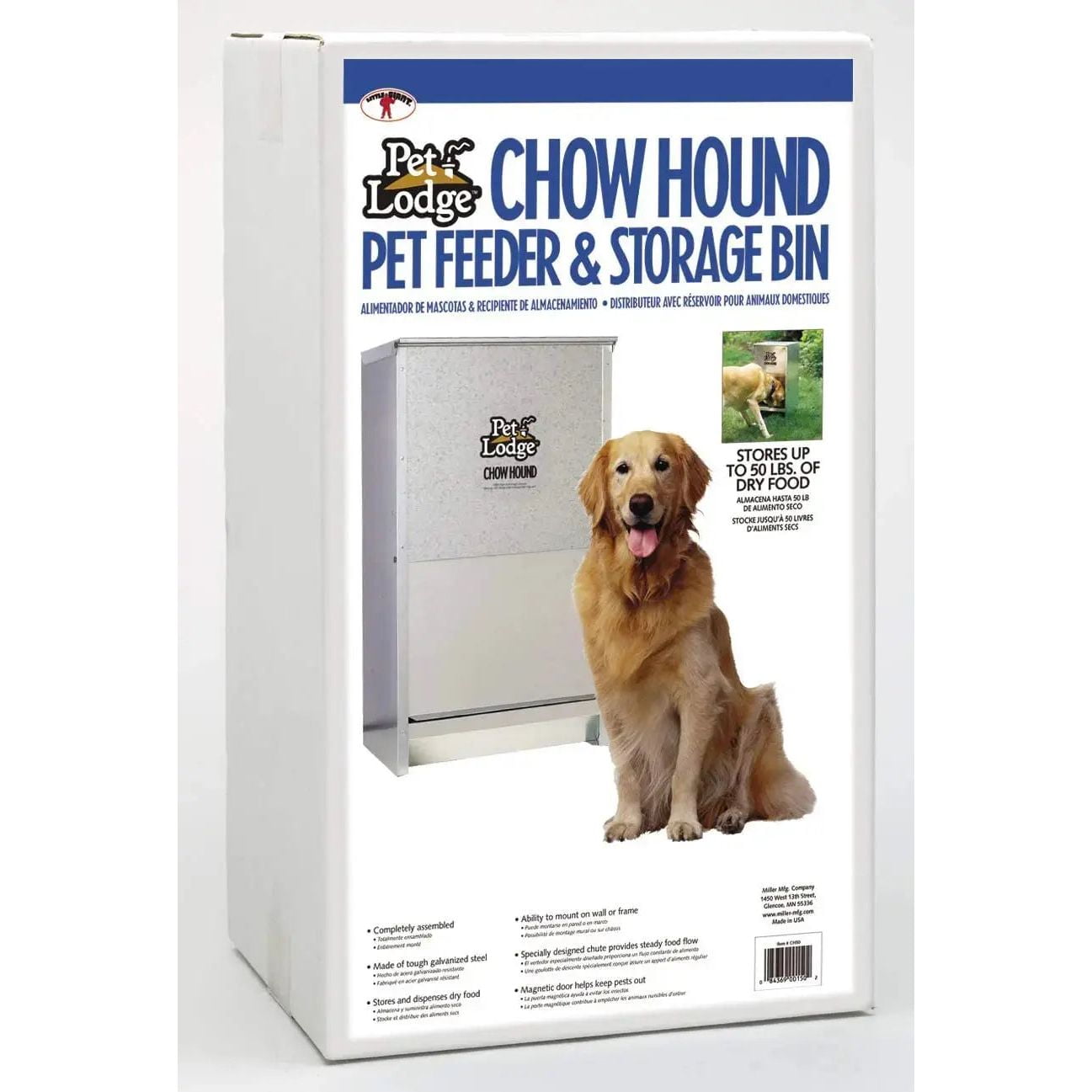 Pet Lodge Chow Hound 50 lb Capacity Dog Food Feeder