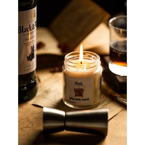 Scented Candles for Dad Birthday Special | Birthday Gift Scented Candles | Scented Candles for Home Decor | Scented Candles Gift Set | Gift Ideas | Gift for Him | Dad Gift Ideas | Pack of 1, White