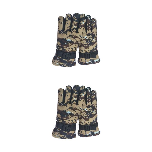Guantes para niños Minnieouse Manoplas de esquí transpirable para exteriores Amarillo 2Conjunto