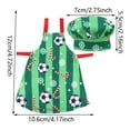 thumbnail image 3 of Delantal con estampado de muñeca para niña, sombrero de Chef, estilo navideño, Barbis de 11,5 pulgadas y 30Cm, accesorios de ropa de muñeca elfo, regalo de juguete, 3 of 5