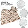 thumbnail image 4 of Head Scarf, Cowboy Western Square Satin Hair Scarves Silk Bandana Scarf Headscarf for Women Wrap Neck, 4 of 7