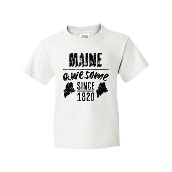 Inktastic Maine Awesome Since 1820 Youth T-Shirt