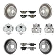 thumbnail image 1 of Transit Auto Front Rear Disc Brake Caliper Coated Rotors and Semi-Metallic Pads Kit (10Pc) for Car BMW 328i xDrive X1 328xi KCG-101022S, 1 of 11