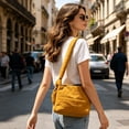 thumbnail image 1 of Bolso bandolera acolchado de nailon para mujer – Bolso cruzado de color liso para ir al trabajo, bolso pequeño de gran capacidad para guardar artículos esenciales diarios., 1 of 6