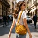 thumbnail image 1 of Bolso bandolera acolchado de nailon para mujer – Bolso cruzado de color liso para ir al trabajo, bolso pequeño de gran capacidad para guardar artículos esenciales diarios., 1 of 6