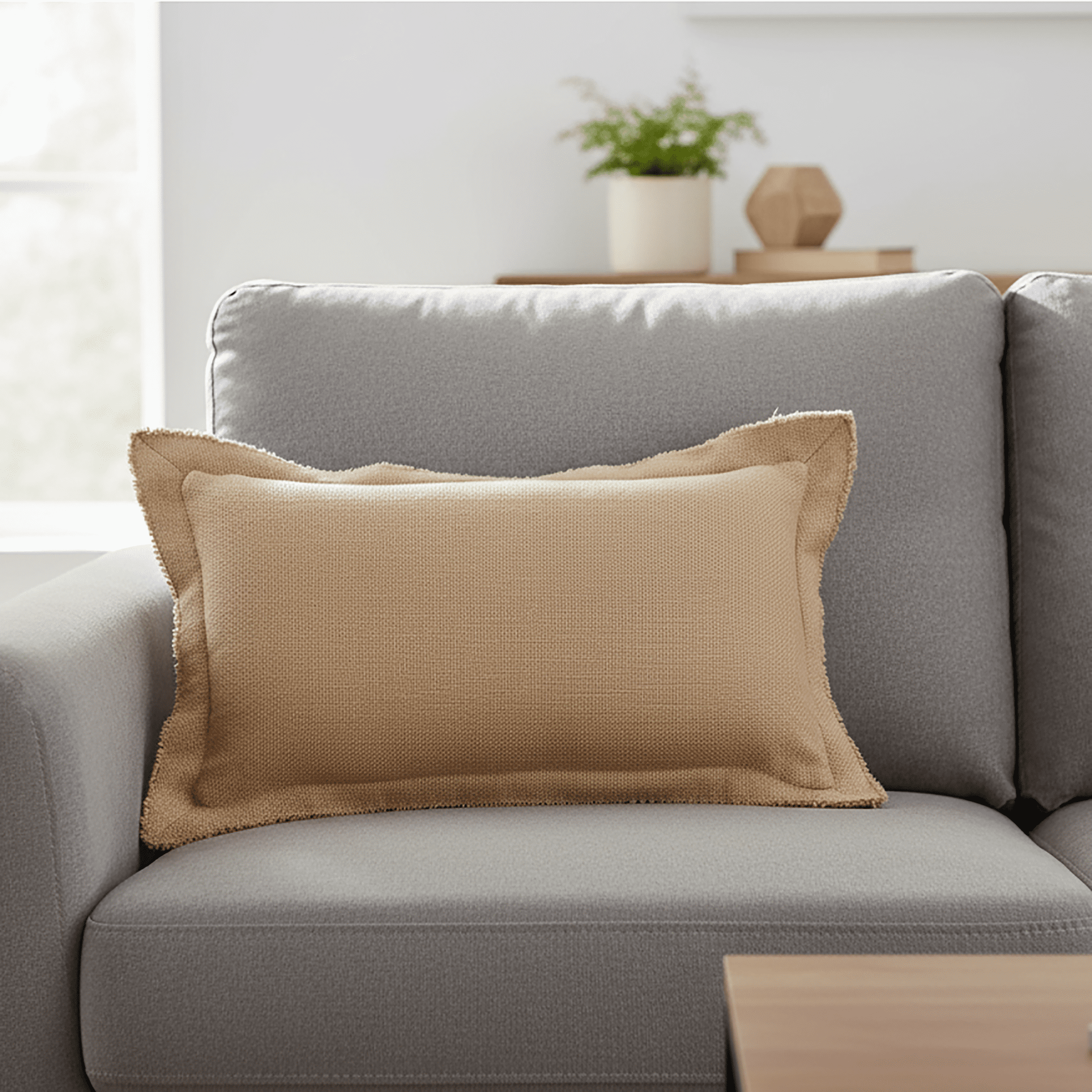 Better Homes & Gardens 14x24 Blake Bi-Flange Throw Pillow Cover, Dark Caramel