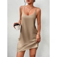 thumbnail image 2 of Sleeveless Nightgowns for Women Cotton Sleepwear Adjustable Spaghetti Strap Chemise Pj Dress with Pockets S-3XL, 2 of 6