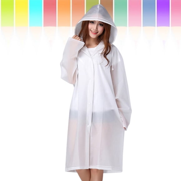 BEADCEST Plastic Rain Ponchos for Adults Waterproof EVA 1Pack for Rainy Days