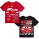 thumbnail image 1 of Camisetas Disney Cars Lightning McQueen para niños de 2 a 7 años, paquete de 2, 1 of 7