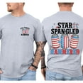 thumbnail image 5 of Unisex Patriotic Graphic T-Shirt, “Star Spangled Hammered” 4th of July Design, Red White and Boozy USA Tee, Cotton Crew Neck, Sizes S–5XL, 5 of 7
