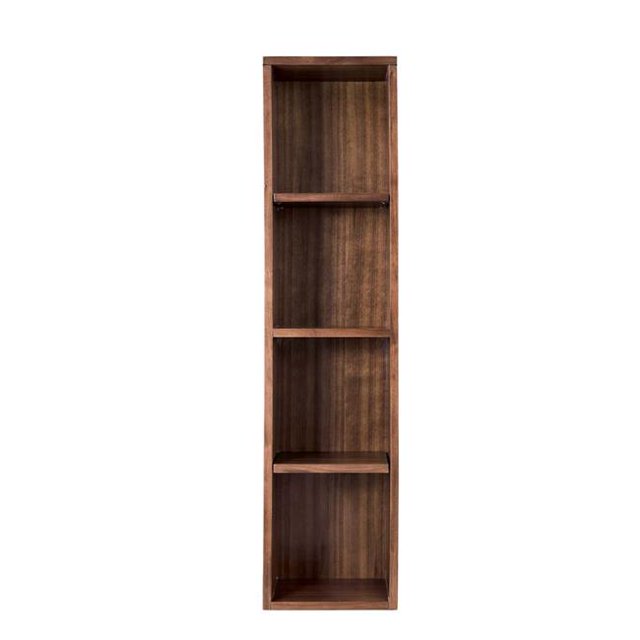 James Martin Meubles 803-SC1248-WLT 12 Po Milan Armoire de Rangement Haut&44; Mi-Siècle Noyer