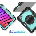 thumbnail image 2 of navor Rugged Cover Compatible with iPad Mini 6 (2021), Rotatable Kickstand Shoulder & Hand Strap Shockproof Heavy Duty Protective Case, 2 of 9