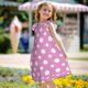 thumbnail image 5 of Fotbe Purple And White Polka Dot Vestido de Dormir para Niñas de 3 a 10 Años, Mangas Cortas, Estilo Princesa, Pijama Camisón con Mangas Voladas-X-Large, 5 of 6