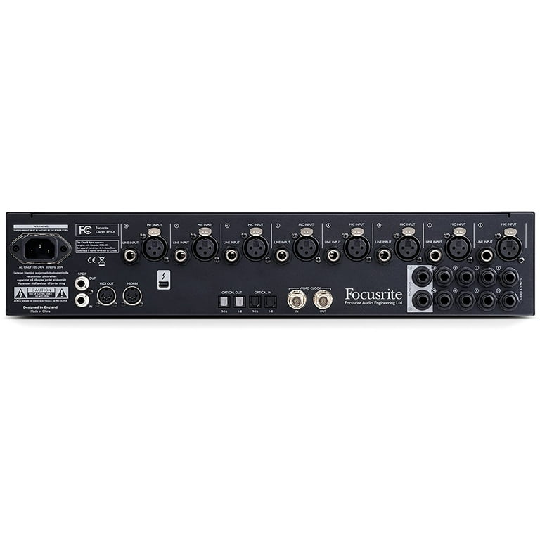 Focusrite Clarett 8PreX Thunderbolt Audio Interface (26x28