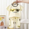 thumbnail image 2 of HCNTES Toddler Baby Boys Girls 2 Piece Outfits Girl Boy Summer Clothes Kids Sport T Shirts and Shorts Kid Outfit Sets For 2t 3t 4t 5t 6t 7t Kids Daily School Activities(H01-Light Purple,10-13 Years), 2 of 6