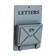 thumbnail image 4 of Llavero colgante con ganchos, organizador de madera para cartas y correo, estante de pared Gris, 4 of 9