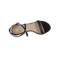 thumbnail image 4 of BLISSFUL STEP Women's Open Toe Stiletto High Heeled Lace Up Sandals Blacks 7.5, 4 of 7