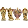 thumbnail image 1 of MORÍN Imágenes | Juego de 4 arcángeles decorativos| figuras religiosas de Rafael, Miguel, Metatrón y Gabriel |9 cm |(Dorado)&nbsp;, 1 of 4