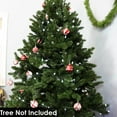 thumbnail image 7 of Sunnydaze Holiday Glitter Red/White Plastic Christmas Ornament Balls, 30 Count, 7 of 7