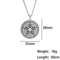 thumbnail image 4 of TEAMER Wiccan Pentagram Necklace Irish Knot Pentacles Protection Amulet Religious Gift, 4 of 4