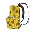 thumbnail image 3 of Bingfone Vintage Excavator Pattern Large Capacity Student Backpack, Wear-resistant and Lightweight School, Work, Travel, Sports Backpack, Unisex, 3 of 8